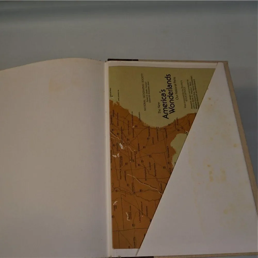 The New America's Wonderland : Our National Parks Hardcover 1980 Pull Out Map - Picture 10 of 12